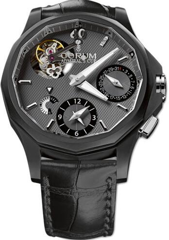 Corum Admiral's Cup Seafender 47 Tourbillon GMT Replica watch A397/01075 - 397.101.18/0001 AK11